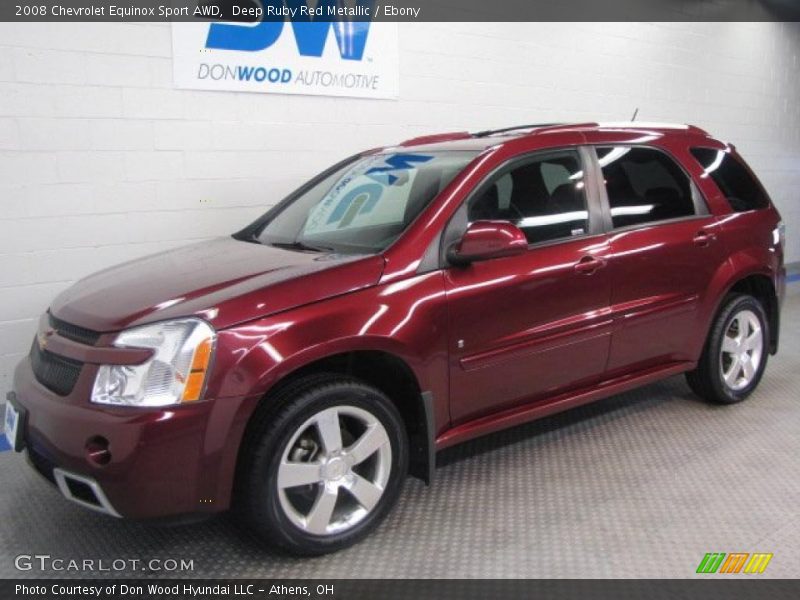 Deep Ruby Red Metallic / Ebony 2008 Chevrolet Equinox Sport AWD