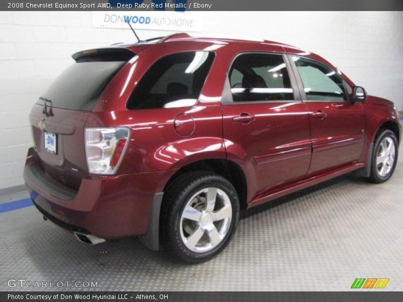 Deep Ruby Red Metallic / Ebony 2008 Chevrolet Equinox Sport AWD