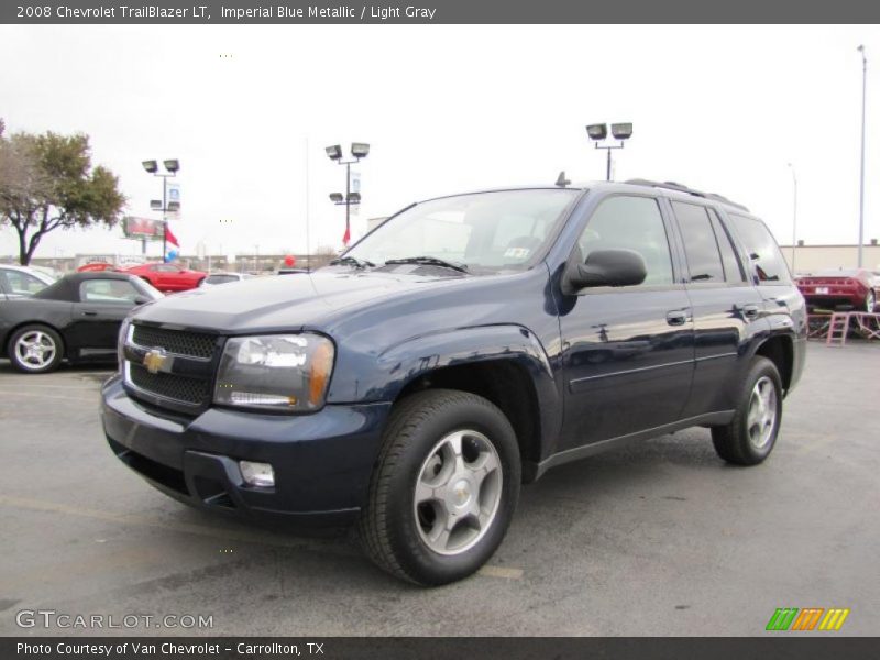 Imperial Blue Metallic / Light Gray 2008 Chevrolet TrailBlazer LT