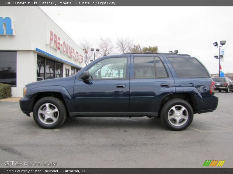 Imperial Blue Metallic / Light Gray 2008 Chevrolet TrailBlazer LT