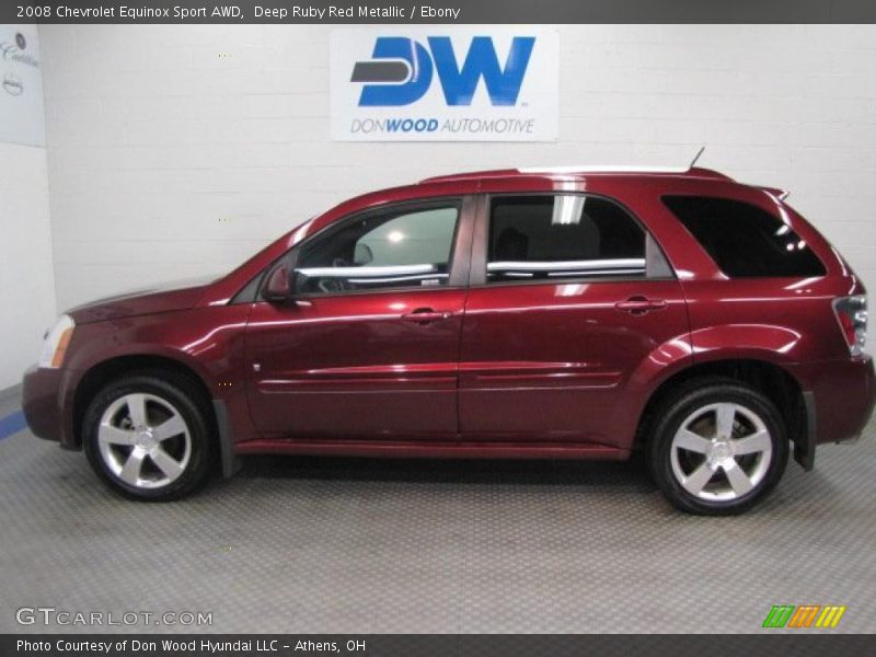Deep Ruby Red Metallic / Ebony 2008 Chevrolet Equinox Sport AWD