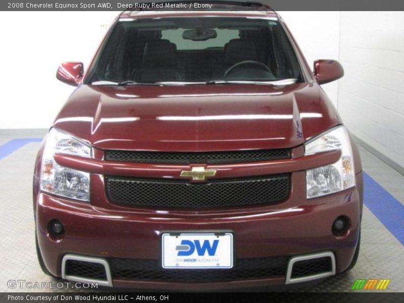 Deep Ruby Red Metallic / Ebony 2008 Chevrolet Equinox Sport AWD