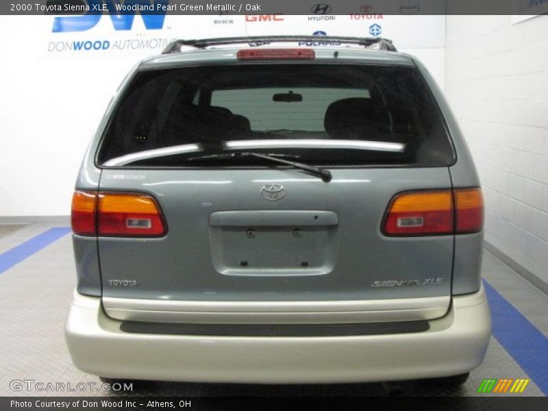 Woodland Pearl Green Metallic / Oak 2000 Toyota Sienna XLE