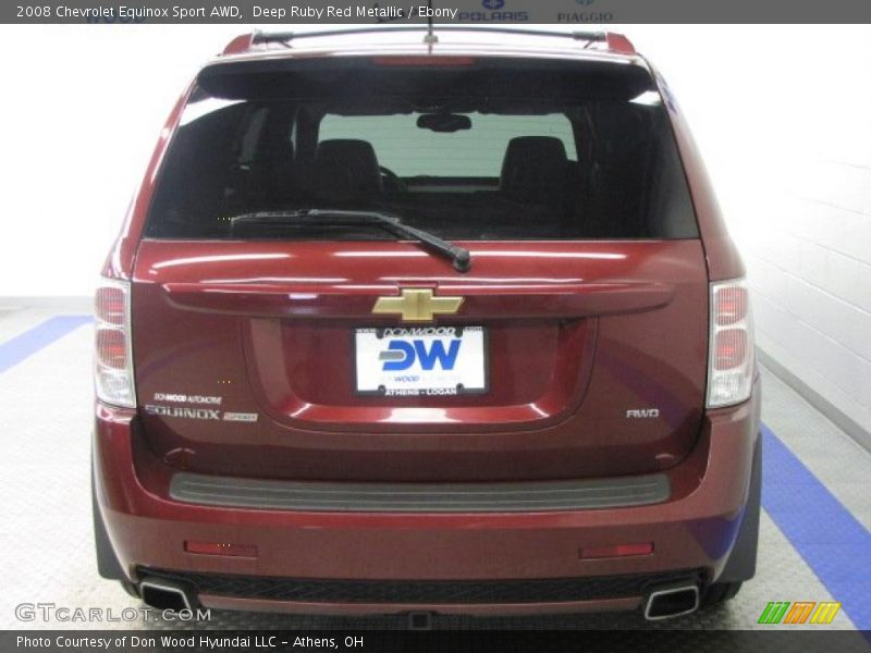 Deep Ruby Red Metallic / Ebony 2008 Chevrolet Equinox Sport AWD