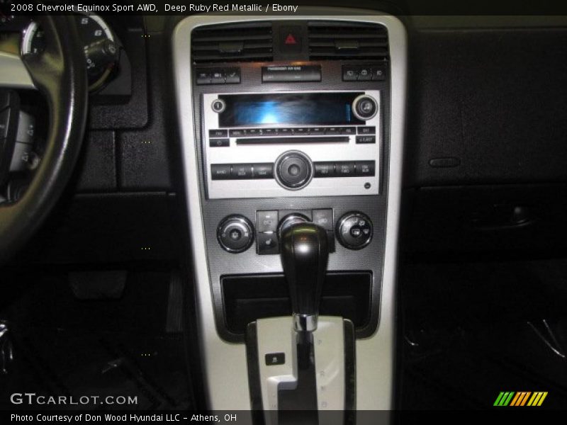 Controls of 2008 Equinox Sport AWD