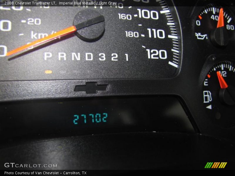 Imperial Blue Metallic / Light Gray 2008 Chevrolet TrailBlazer LT