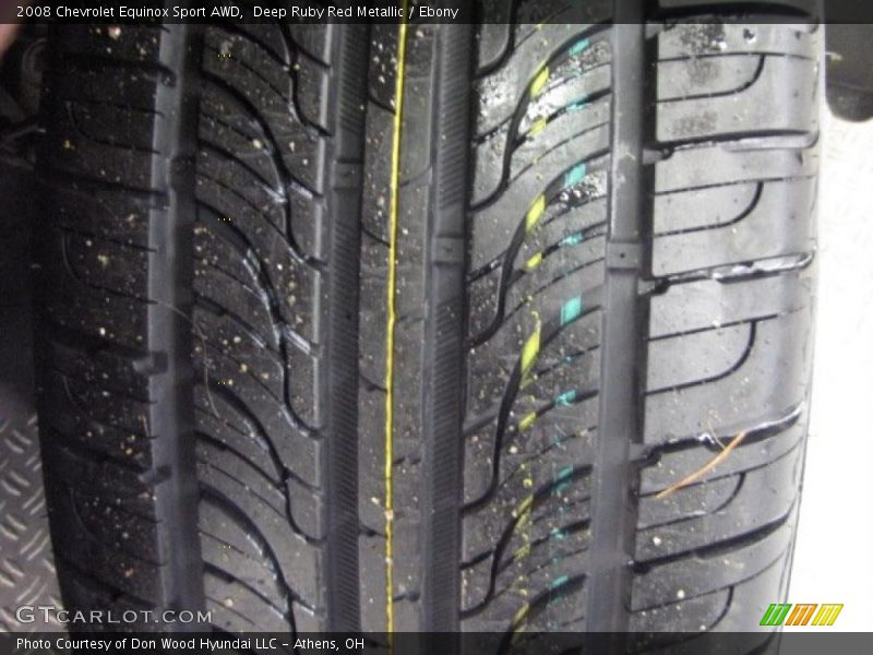 Deep Ruby Red Metallic / Ebony 2008 Chevrolet Equinox Sport AWD