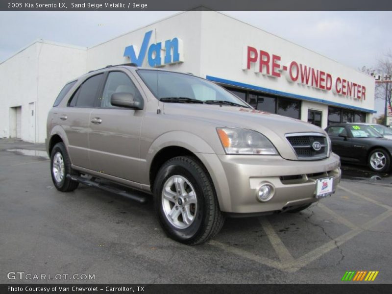 Sand Beige Metallic / Beige 2005 Kia Sorento LX