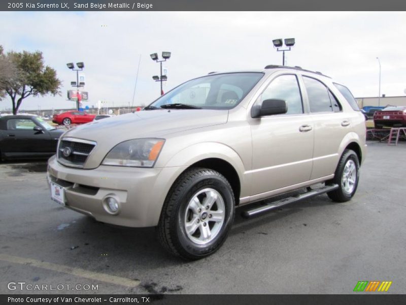 Sand Beige Metallic / Beige 2005 Kia Sorento LX