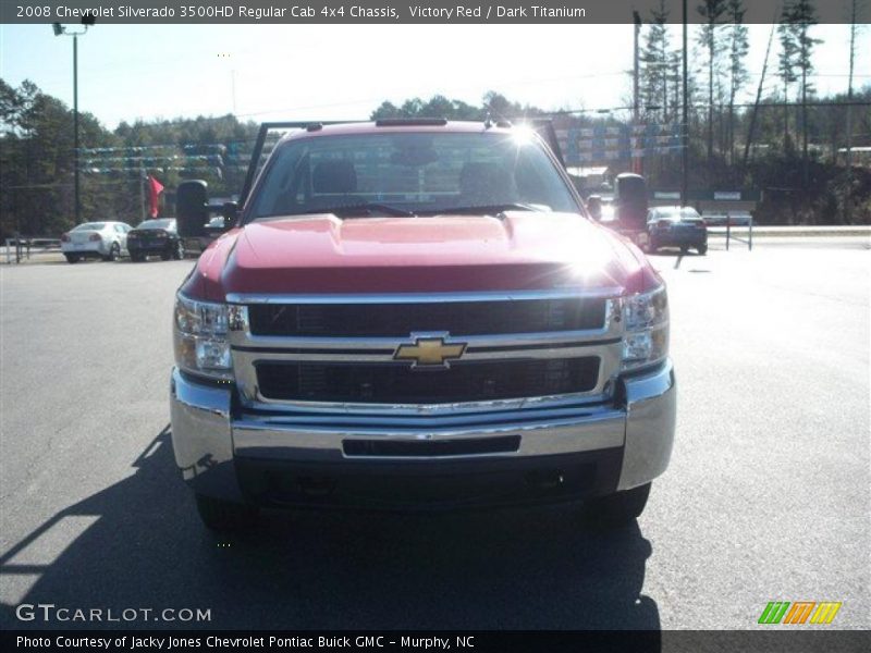 Victory Red / Dark Titanium 2008 Chevrolet Silverado 3500HD Regular Cab 4x4 Chassis