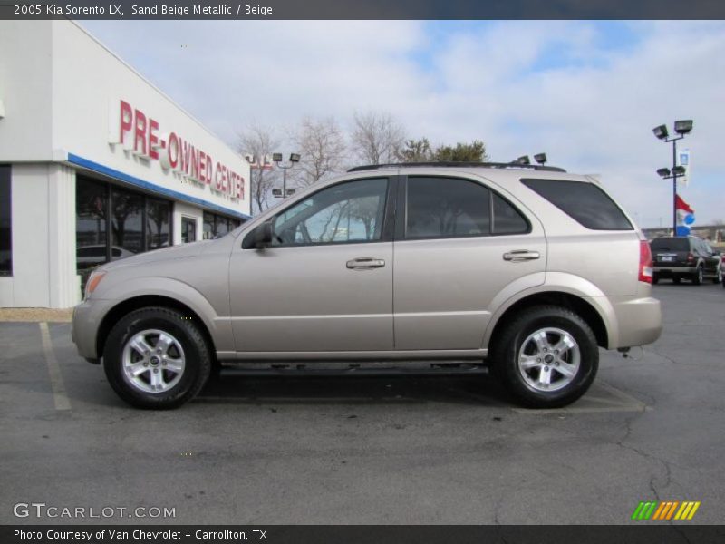 Sand Beige Metallic / Beige 2005 Kia Sorento LX