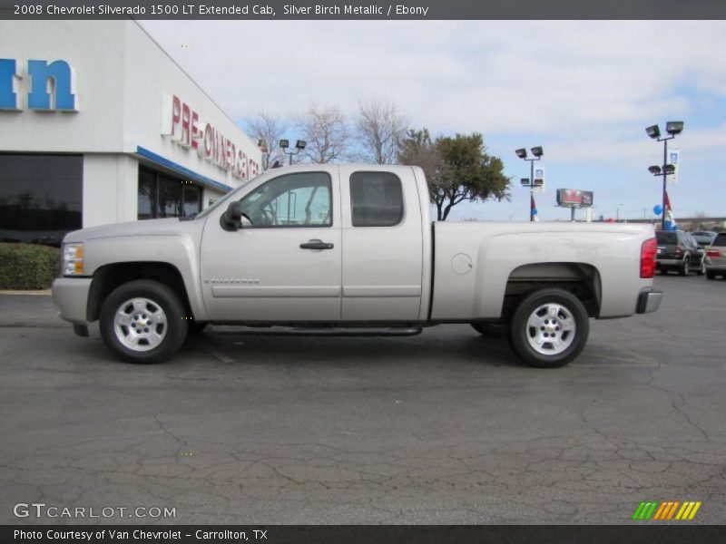 Silver Birch Metallic / Ebony 2008 Chevrolet Silverado 1500 LT Extended Cab