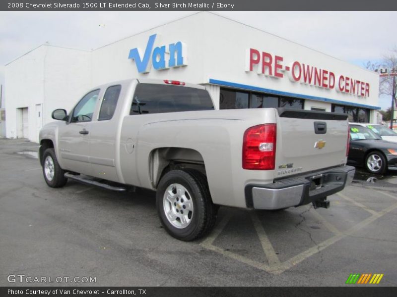 Silver Birch Metallic / Ebony 2008 Chevrolet Silverado 1500 LT Extended Cab