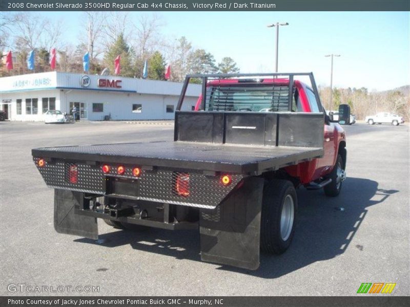 Victory Red / Dark Titanium 2008 Chevrolet Silverado 3500HD Regular Cab 4x4 Chassis