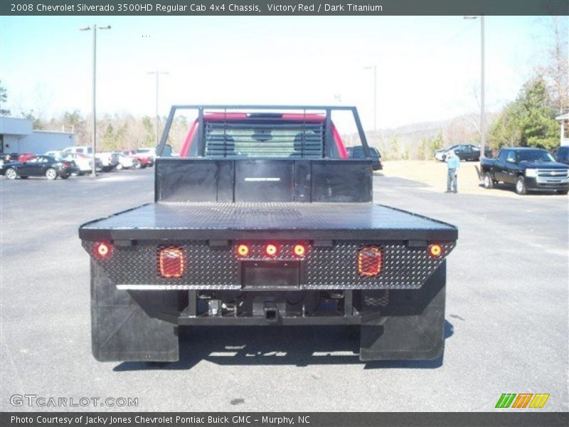 Victory Red / Dark Titanium 2008 Chevrolet Silverado 3500HD Regular Cab 4x4 Chassis