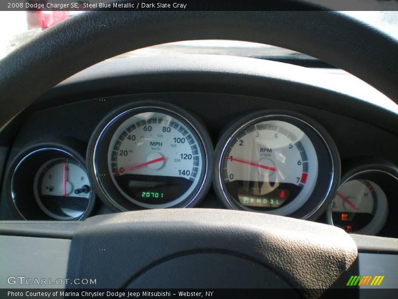 Steel Blue Metallic / Dark Slate Gray 2008 Dodge Charger SE