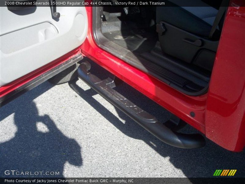 Victory Red / Dark Titanium 2008 Chevrolet Silverado 3500HD Regular Cab 4x4 Chassis