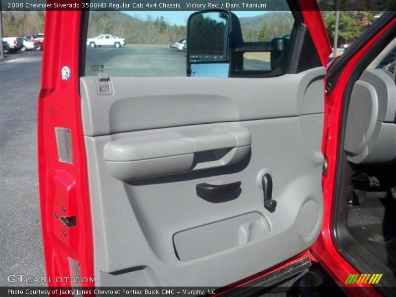 Victory Red / Dark Titanium 2008 Chevrolet Silverado 3500HD Regular Cab 4x4 Chassis