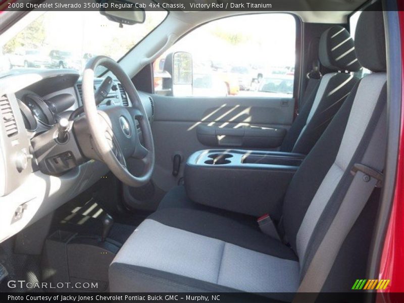 Victory Red / Dark Titanium 2008 Chevrolet Silverado 3500HD Regular Cab 4x4 Chassis