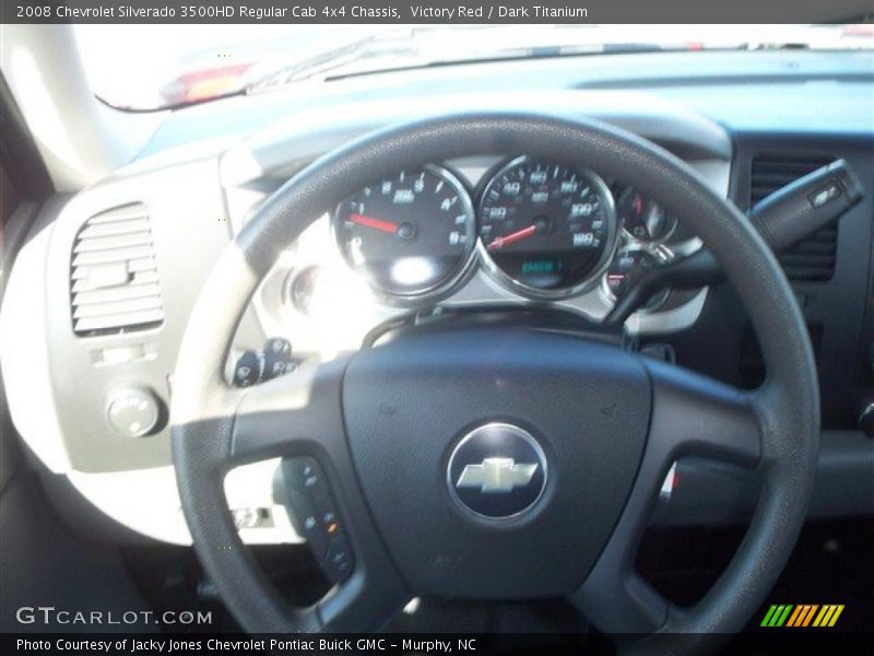 Victory Red / Dark Titanium 2008 Chevrolet Silverado 3500HD Regular Cab 4x4 Chassis