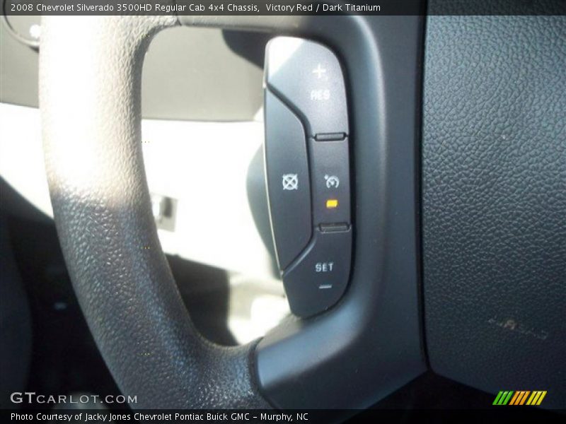 Victory Red / Dark Titanium 2008 Chevrolet Silverado 3500HD Regular Cab 4x4 Chassis