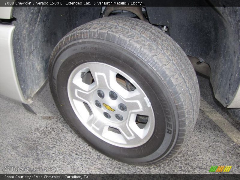 Silver Birch Metallic / Ebony 2008 Chevrolet Silverado 1500 LT Extended Cab