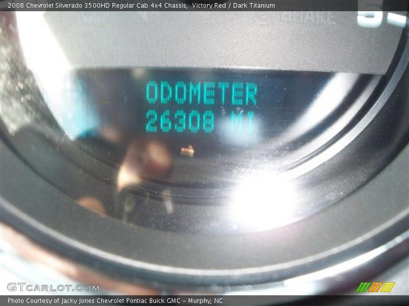 Victory Red / Dark Titanium 2008 Chevrolet Silverado 3500HD Regular Cab 4x4 Chassis