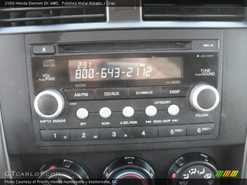 Polished Metal Metallic / Gray 2009 Honda Element EX AWD