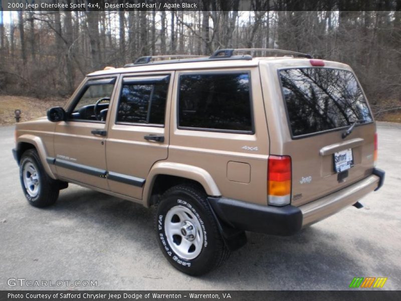 Desert Sand Pearl / Agate Black 2000 Jeep Cherokee Sport 4x4
