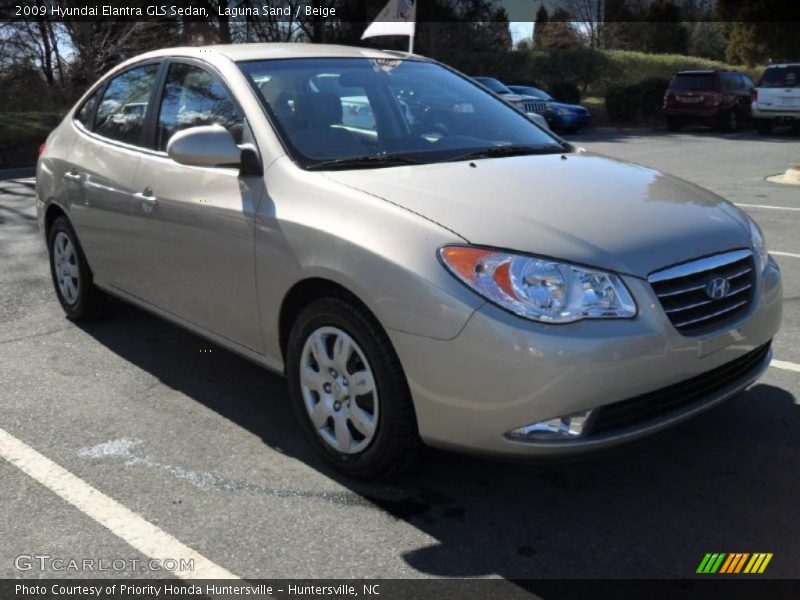 Laguna Sand / Beige 2009 Hyundai Elantra GLS Sedan