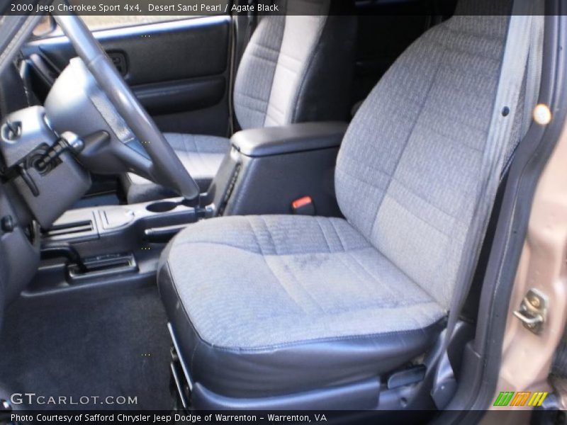 Desert Sand Pearl / Agate Black 2000 Jeep Cherokee Sport 4x4