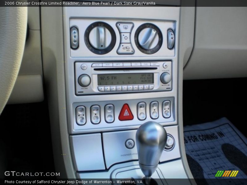 Controls of 2006 Crossfire Limited Roadster