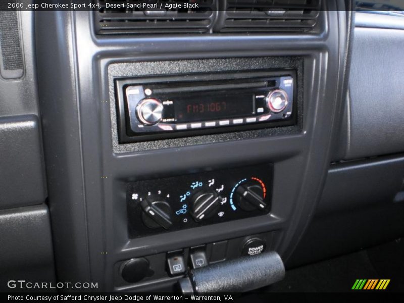 Desert Sand Pearl / Agate Black 2000 Jeep Cherokee Sport 4x4