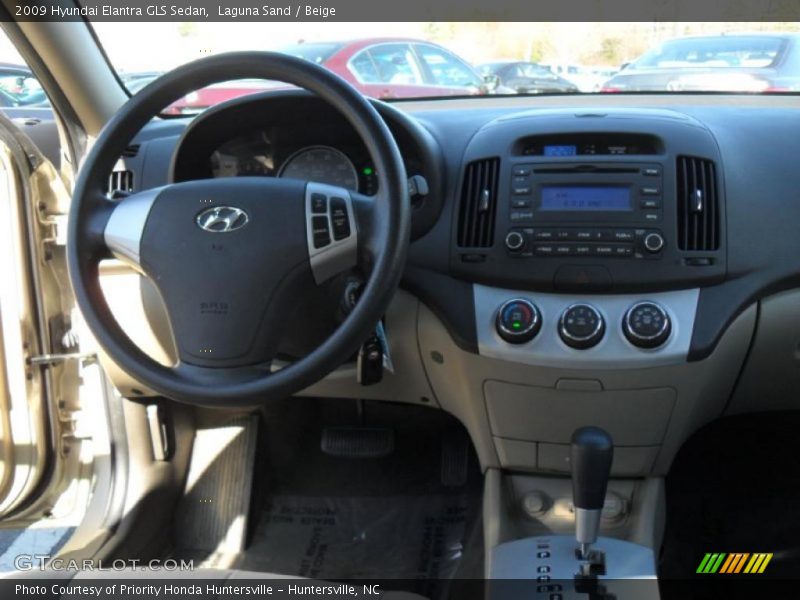 Laguna Sand / Beige 2009 Hyundai Elantra GLS Sedan