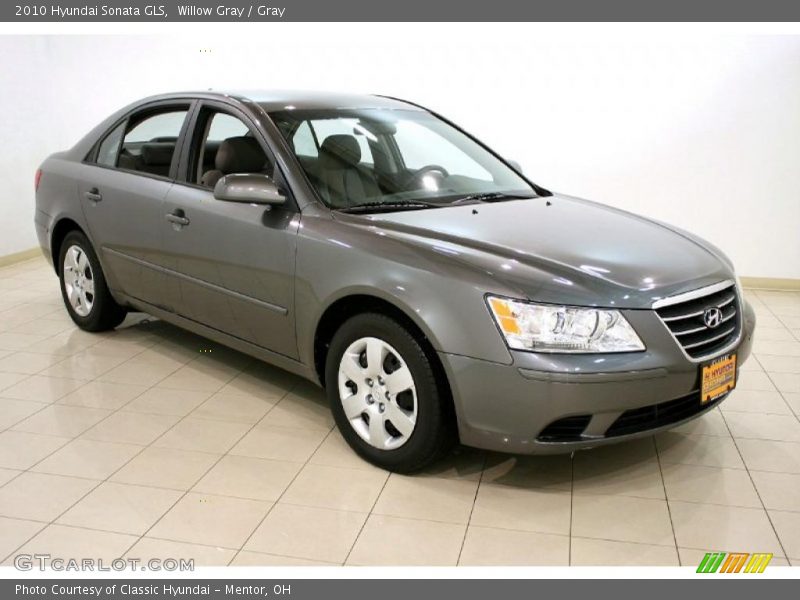 Willow Gray / Gray 2010 Hyundai Sonata GLS