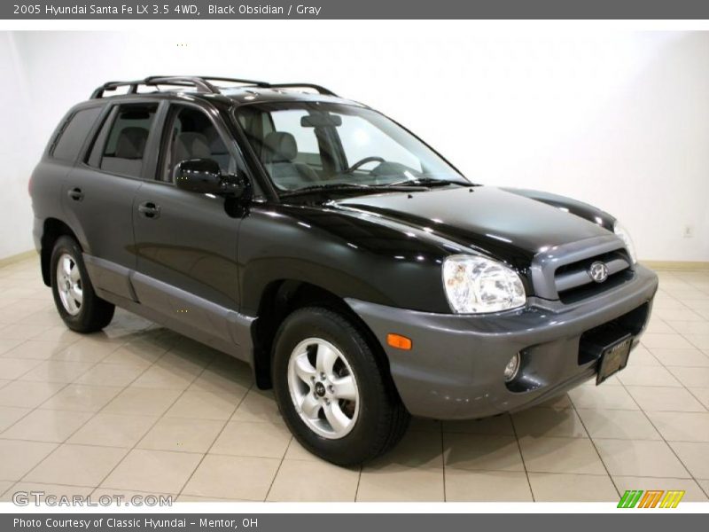 Black Obsidian / Gray 2005 Hyundai Santa Fe LX 3.5 4WD