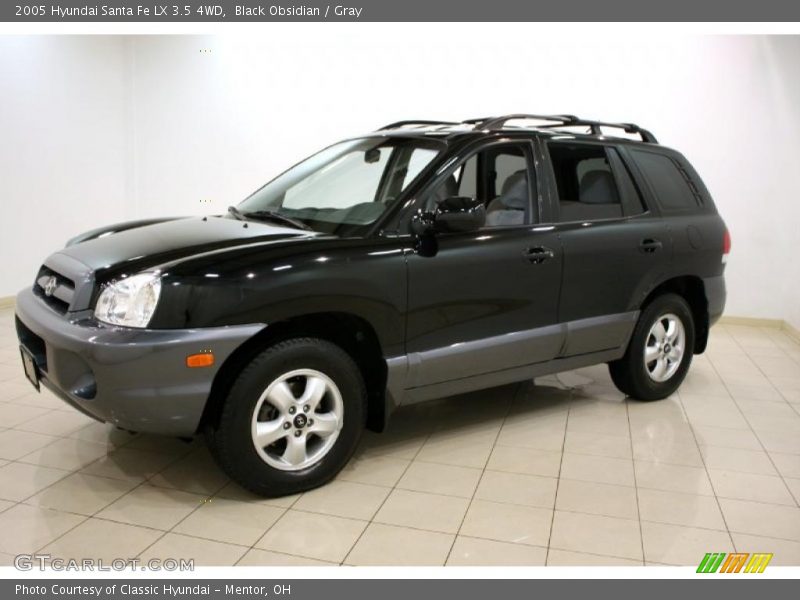 Black Obsidian / Gray 2005 Hyundai Santa Fe LX 3.5 4WD