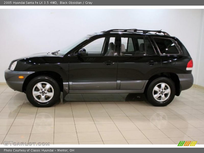 Black Obsidian / Gray 2005 Hyundai Santa Fe LX 3.5 4WD