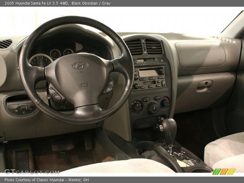 Black Obsidian / Gray 2005 Hyundai Santa Fe LX 3.5 4WD