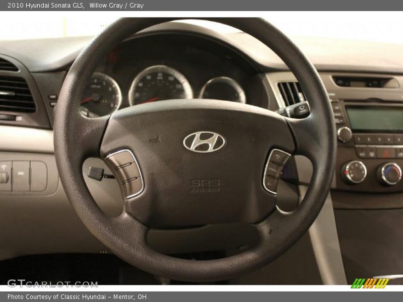 Willow Gray / Gray 2010 Hyundai Sonata GLS