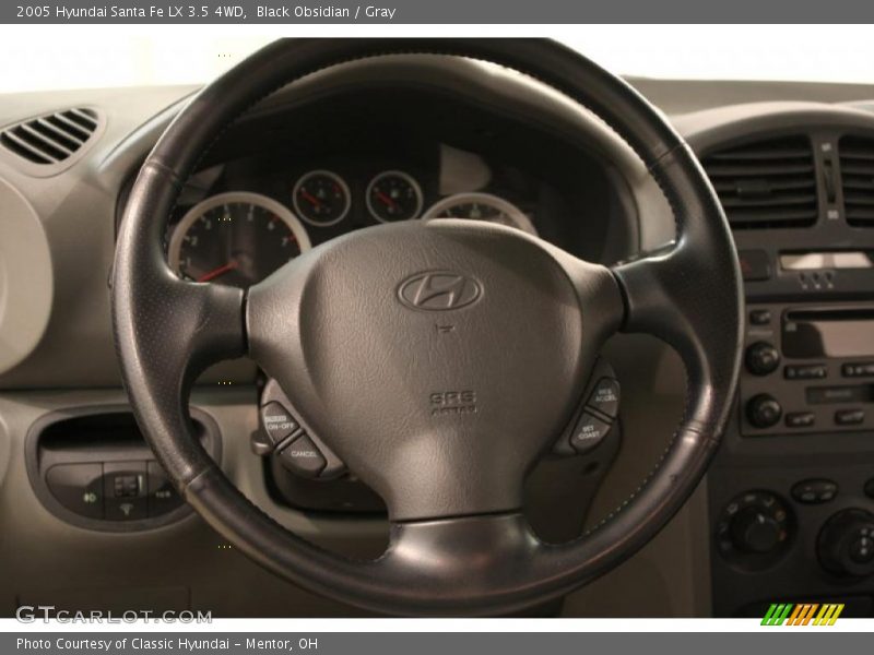 Black Obsidian / Gray 2005 Hyundai Santa Fe LX 3.5 4WD