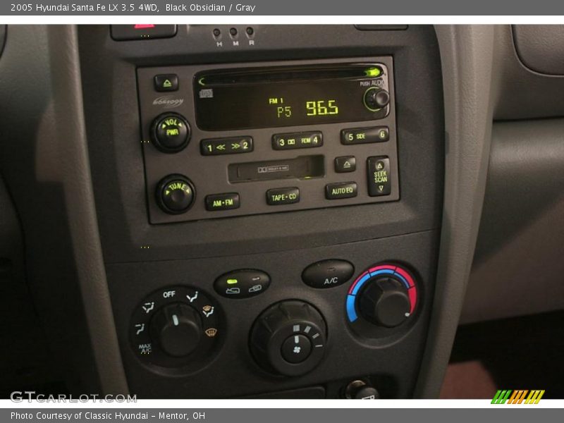 Black Obsidian / Gray 2005 Hyundai Santa Fe LX 3.5 4WD