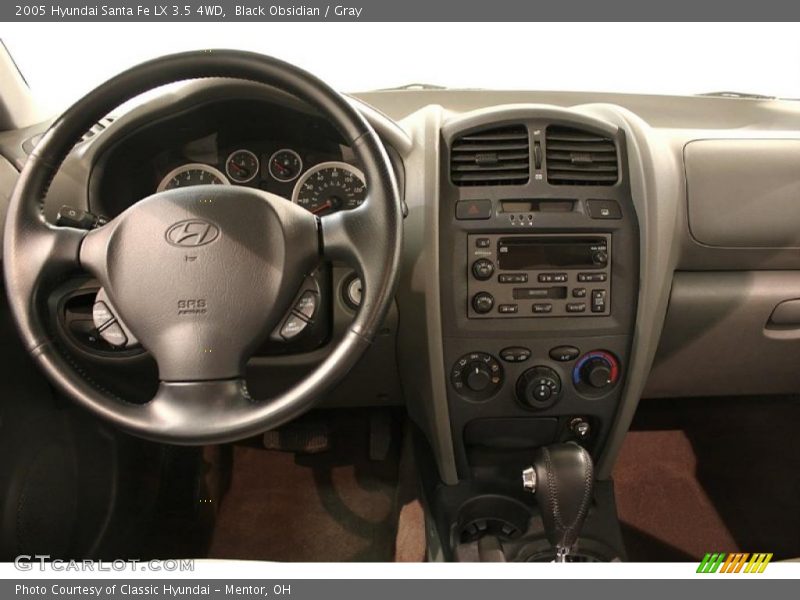 Black Obsidian / Gray 2005 Hyundai Santa Fe LX 3.5 4WD
