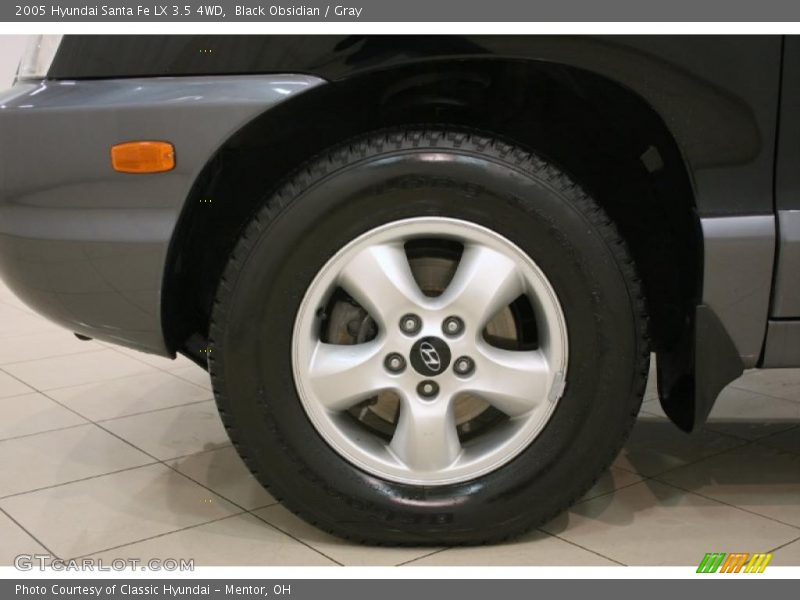 Black Obsidian / Gray 2005 Hyundai Santa Fe LX 3.5 4WD