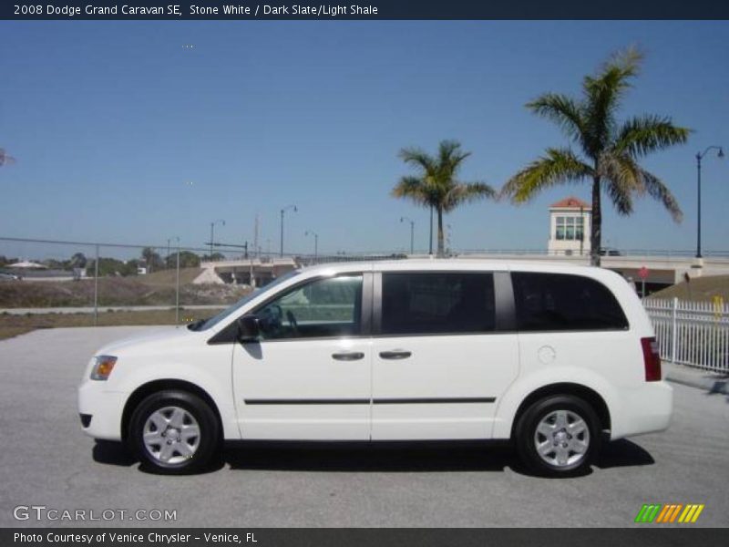 Stone White / Dark Slate/Light Shale 2008 Dodge Grand Caravan SE