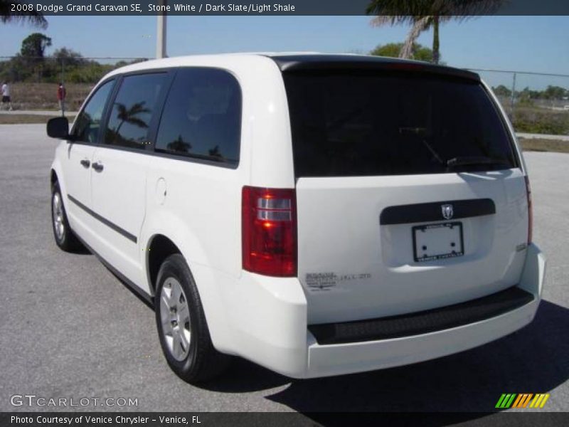 Stone White / Dark Slate/Light Shale 2008 Dodge Grand Caravan SE