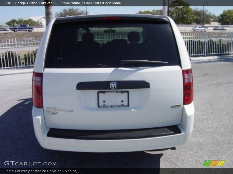 Stone White / Dark Slate/Light Shale 2008 Dodge Grand Caravan SE