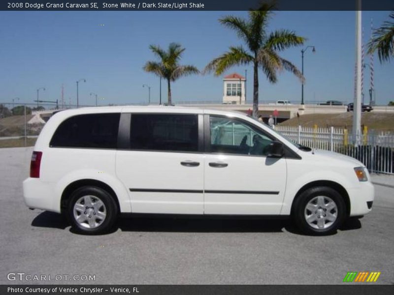 Stone White / Dark Slate/Light Shale 2008 Dodge Grand Caravan SE