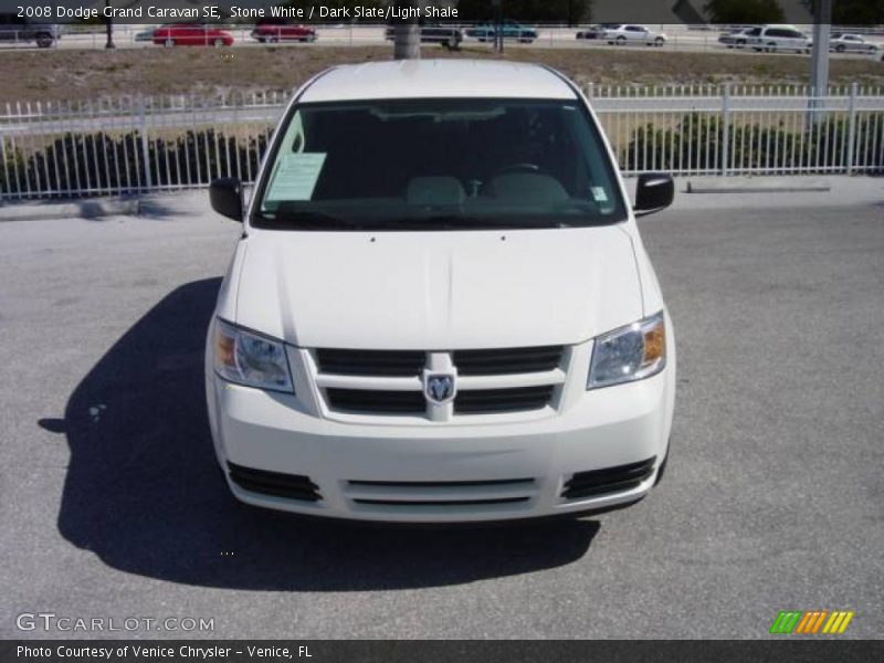 Stone White / Dark Slate/Light Shale 2008 Dodge Grand Caravan SE