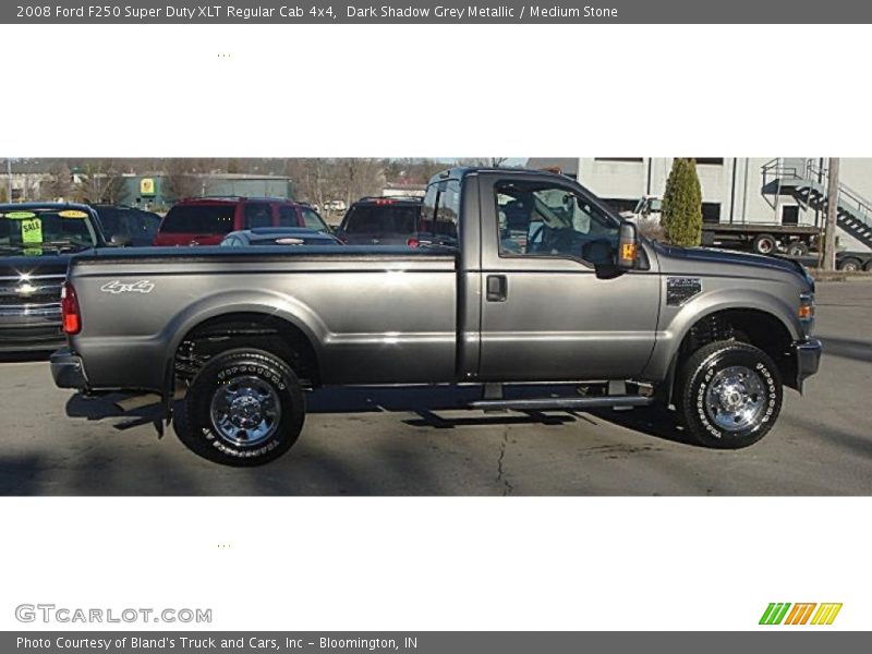 Dark Shadow Grey Metallic / Medium Stone 2008 Ford F250 Super Duty XLT Regular Cab 4x4